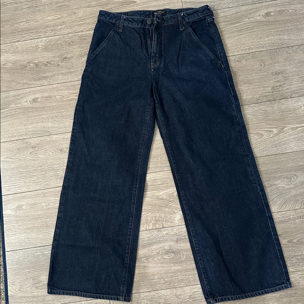 Banana Republic Dark Blue High-Rise Trouser Jeans